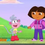 Boots Talking To Dora