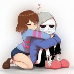 Frisk hug Sans