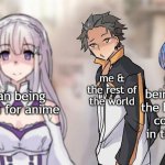 Distracted boy-friend (anime) | me & the rest of the world; japan being one of the healthiest countries in the world; japan being known for anime | image tagged in distracted boy-friend anime | made w/ Imgflip meme maker