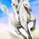 White Woke Knight on Unicorn