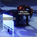 "It's super cool, look!" | MY LEVEL 100+ FRIENDS; ME SHOWING THE COOL EARLY-GAME ITEM I GOT | image tagged in destiny 2,memes | made w/ Imgflip meme maker