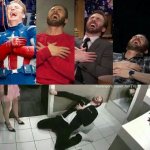 Chris Evans hysterical laughter