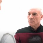 Dead Picard talking to Q. meme