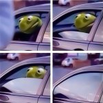 Kermit rolling up window
