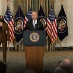 Biden at a podium
