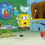 Spongebob cleaning meme