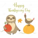 Sloth Thanksgiving