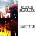 Yes. Yes they are. | EVERY ONE ELSES DREAMS; MY DREAMS | image tagged in gravity falls lumberjack | made w/ Imgflip meme maker