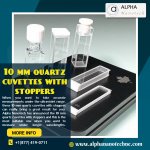 10 mm quartz cuvettes with stoppers