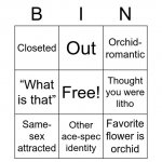 Orchidsexual Bingo meme