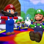 Mario interrupting Luigi template