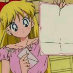 Sailor Moon blank sign