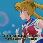 Sailor Moon the tough experiences in life meme