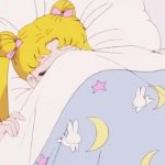 Sailor Moon sleeping gif meme