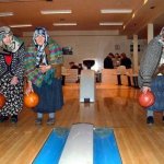old people bowling