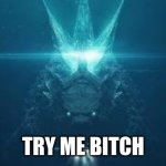 Godzilla try me bitch meme