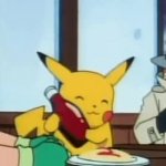 Pikachu loves ketchup meme