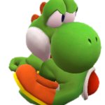 Yoshi looking behind him