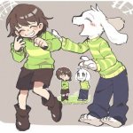 Chara and Asriel