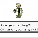 Are you a boy? Or are you a girl?