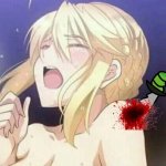Green Impostor kills Anime girl in the shower