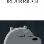 ice bear does not approve. | SOMEONE THAT THINKS ICE BEAR IS NOT BEST BEAR | image tagged in ice bear does not approve | made w/ Imgflip meme maker