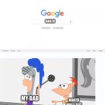 Not yet, ferb. | NAKED; MY DAD; NAKED MOLE RAT | image tagged in google search meme,not yet ferb | made w/ Imgflip meme maker