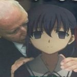Joe Biden Sniffing Anime Girl meme
