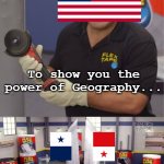 1881 Colorised | To show you the power of Geography... I sawed this country in half! | image tagged in to show you the power of this flex tape i sawed this boat | made w/ Imgflip meme maker