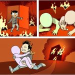 Choosing to save orange from a fire webcomic meme