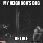 The Rake  | MY NEIGHBOR'S DOG; BE LIKE: | image tagged in the rake | made w/ Imgflip meme maker