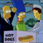 Homer hotdog graveyard