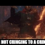 daang | ME AFTER NOT CRINGING TO A CRINGE MEME | image tagged in gifs,memes,funny,dr strange,oh wow are you actually reading these tags | made w/ Imgflip video-to-gif maker