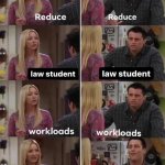 Reduce law student workloads meme