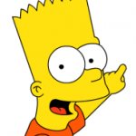 Bart Pointing Up meme