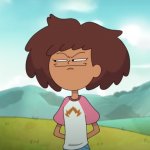 Anne from Amphibia bad feling face