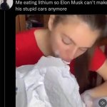 Eating lithium Elon Musk