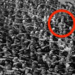 man alone in the crowd