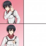 Mikasa meme template