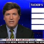 Tucker Carlson and Fox News secret template