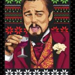 Laughing Leonardo DeCaprio Django Christmas Sweater