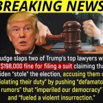Judge fines trump lawyers