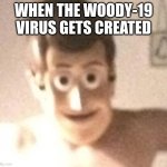 woody | WHEN THE WOODY-19 VIRUS GETS CREATED | image tagged in woody | made w/ Imgflip meme maker