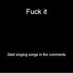 Start singing