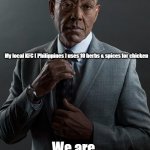 KFC | Your local KFC uses 11 herbs & spices for chicken; My local KFC ( Philippines ) uses 10 herbs & spices for chicken; We are not the same. | image tagged in you x i y we are not the same,kfc,memes | made w/ Imgflip meme maker