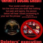 - Infinity Social Credit but there is no homophobic stuff.