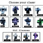 Choose your class - Tower Blitz | image tagged in extended choose your class | made w/ Imgflip meme maker