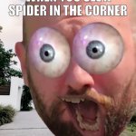 AHHHHHHHHHHHHHHHHHHHHHHHHHHHHHHHHHHHHHH | WHEN YOU SEE A SPIDER IN THE CORNER | image tagged in screaming wade | made w/ Imgflip meme maker