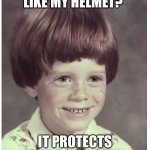 Ginger | LIKE MY HELMET? IT PROTECTS ME FROM THE SUN. | image tagged in ginger snap dale | made w/ Imgflip meme maker