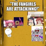 Bendy Audio | BENDY IN... "THE FANGIRLS ARE ATTACKINNG!"; RUN SANS, RUN; FT. SANS | image tagged in bendy,bendy and the ink machine,sans undertale,sans,fangirls,fangirl | made w/ Imgflip meme maker